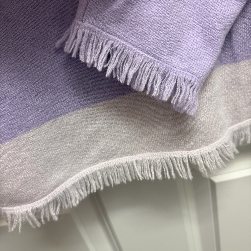 Lilly Pulitzer Fairfax cashmere sweater size L lilac verbena - Picture 5 of 8